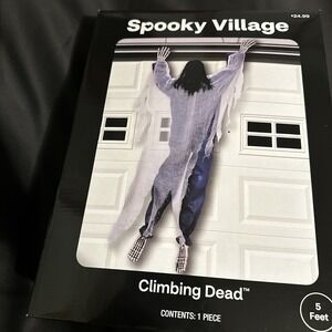 Halloween 5ft Hanging Climbing Dead Monster Decoration Wall Decor Spooky Village